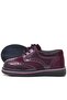 Hidra Claret Red Patent Leather Laced Classic Baby Boy Shoes - 5
