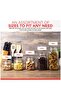 5-Piece Glass Storage Container Set with Airtight Lids, Multiple Sizes - 5