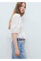 Flower Embroidered Cotton Blouse - 6