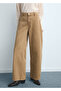 Ribbed Detailed Pocket Balloon Jeans