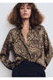 Satin Shirt with Leopard Print - 6