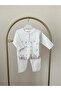 Floral Embroidered Long Sleeve, Cotton Baby Girl Set - 7
