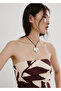 Patterned Strapless Jumpsuit