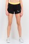 Women Sportswear Fit Brand Logo Running Shorts, Black