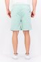 Men Drawstring Brand Logo Basic Shorts, Green - 3