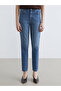 Elastic Waist Slim Mom Women's Jean Trousers - 2