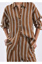 Straight Cut Striped Shirt