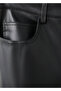 Leather Look Flare Pants - 5