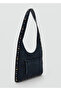 Studded Detailed Serraje Shoulder Bag