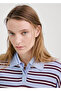 Striped polo collar sweater - 6