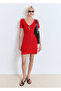 Vine Detailed Neckline Knitwear Dress - 2