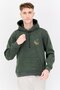 Men Hooded Graphic Long Sleeves Sweatshirt, Green