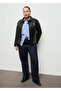 Straight-Cut Jeans with Stitched Bottoms - 8