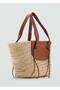 Medium Size Natural Fiber Straw Bag