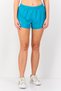 Women Sportswear Fit Brand Logo Running Shorts, Teal Green