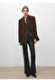 Leather Look Flare Pants - 2