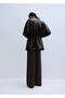 Straight-cut trousers with lace-up waistband - 4