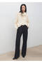 Wide Leg Denim Pants - 2