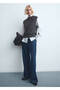 Wide Leg Low Waisted Jeans - 2
