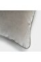 "Taupe" Velvet Flat Cushion Cover - 30X40 - 2