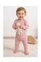100% Cotton Baby Bodysuit and Pants Set – Floral Print Rib Knit Fabric Newborn Baby Set