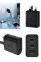 65W PD Fast Charger Dual USB-C USB-A Fast Wall Adapter for iPhone Samsung MacBook iPad - 7