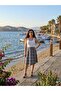 Women's Elastic Waist Midi Skirt - 4