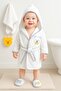 Baby Boy Teddy Bear Luxury Bathrobe Set Towel Set 100% Cotton Fabric 0-2 Years Stl7086