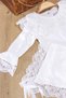 Baby Girl Luxury Romper Set with Lace Hat - 3