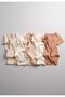 Set of 5 100% Cotton Baby and Kids Bodysuits (Coffee) - 2