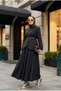 Kupra Fabric Belted Jacket Skirt Three-Piece Set – Black - 4