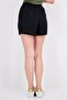 Women Textured Basic Shorts, Black - 2