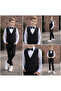Children's Vest Suit Shirt Set 0-1 Years 14 Years Smoke - 2