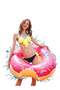Pvc Toy 90cm Inflatable Doughnut Swimming Ring, Ins Pink - 2