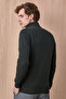 Borger Dark Green Cotton Short Zippered Knitwear - 6