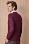 Fanne Burgundy Cotton Crew Neck Knitwear - 6