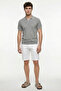 Barcelo Gray Melange 100% Cotton Polo Knitwear T-Shirt - 2