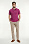 Barbados Purple 100% Cotton Polo T-Shirt - 5