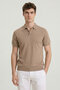 Gravino Beige Polo Knitwear T-Shirt