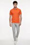 Cayman Orange 100% Gazeli Aegean Cotton Polo T-Shirt - 2