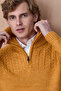Fister Yellow Cotton Zippered Knitwear - 2