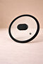 24 cm Silicone Edged Heat Resistant Steam Hole Pot Lid Universal Replacement Lid Black