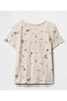 Girl baby 744725 flower print logo t-shirt gkg0001 - 2