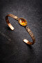 Women's Copper Bracelet with Zultanite Stone, Oval Model, Cuff, Antiallergic Bracelet - 5