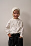 White Embroidered Oversized Long Sleeve T-Shirt - 7
