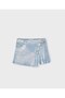 Girl's Shiny Denim Skirt 2-10 Years Silver - 2