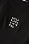 Black Embroidered Oversized Long Sleeve T-Shirt - 7