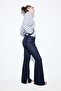 D74 slim fit İspanyol paça jean