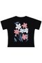 Colorful Floral Printed T-Shirt for 10-13 Years Old - Black - 2