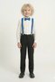 Boy's Suit with White Shirt M00787 Blue